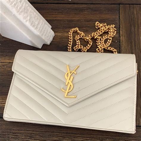 yves saint laurent white clutch|buy ysl clutch online.